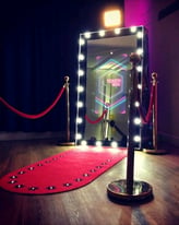 Magic Mirror Photo Booth, candy cart and baby blocks to hire!