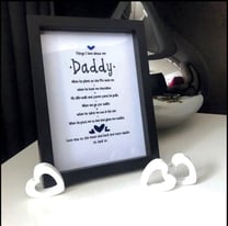 Father's Day, Mother’s Day, husband, wife or partner Gift Frames