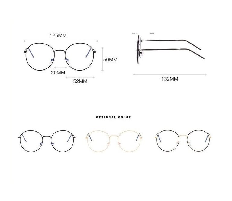 Retro Computer Glasses - Anti Blue Light blocking Anti Glare Glasses