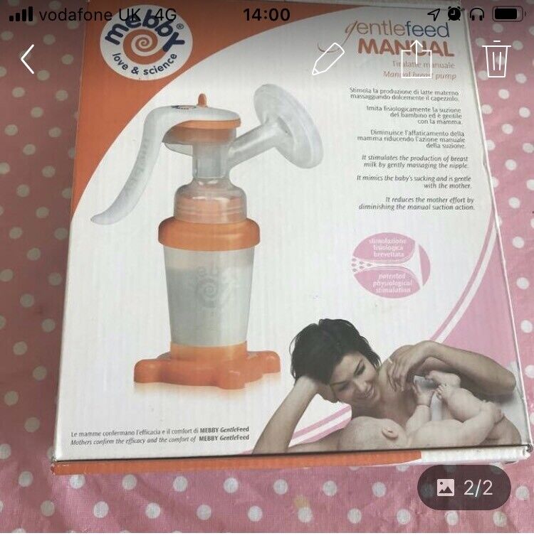 Manual breast pump