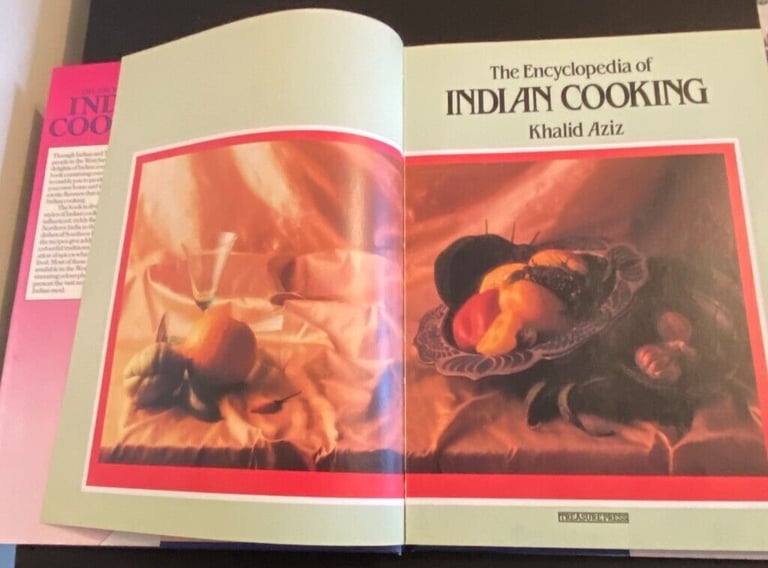 THE ENCYCLOPEDIA OF INDIAN COOKING BY KHALID AZIZ, 1992 HARDBACK, LIKE NEW