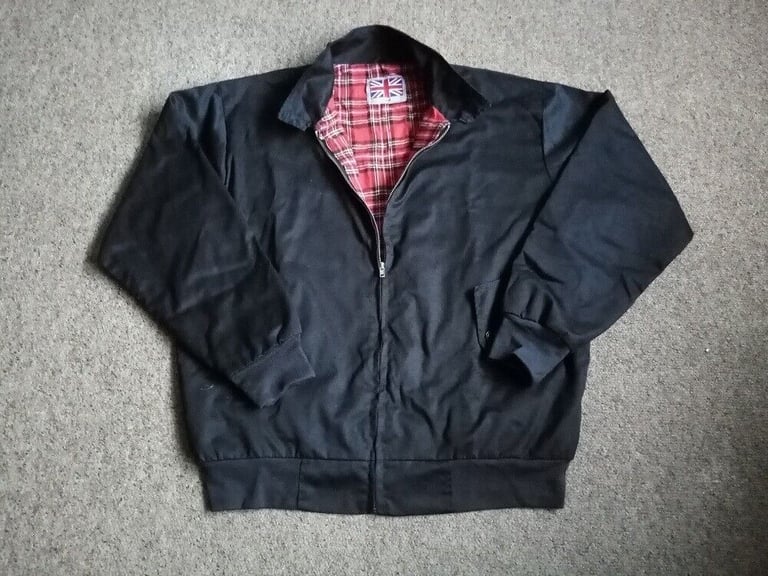 image for Men's Casual Black Cotton Jacket Size Large