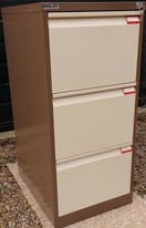 Bisley 3 Drawer Filing Cabinet Lockable with key