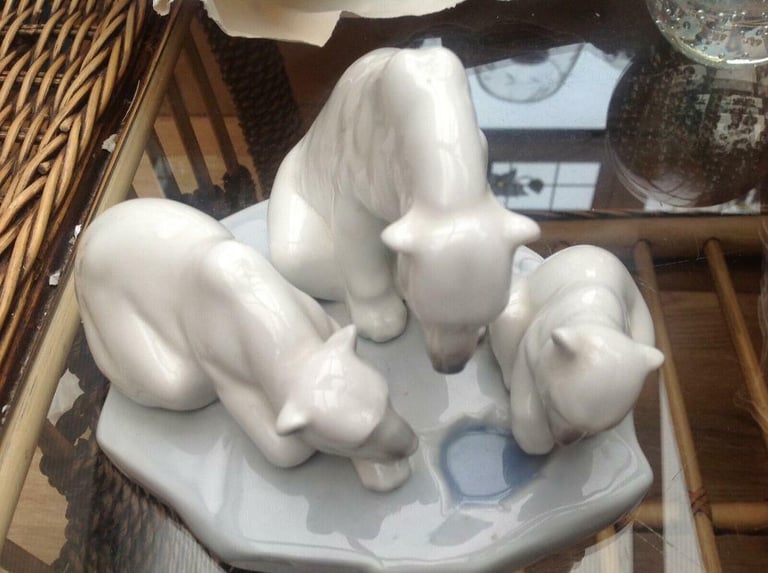 Lladro Polar Bear Family VGC Sale £50