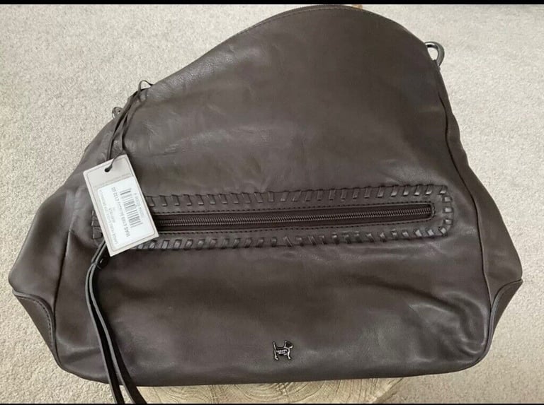 Radley Large Hobo Shoulder Bag With Strap In Brown With Dustbag