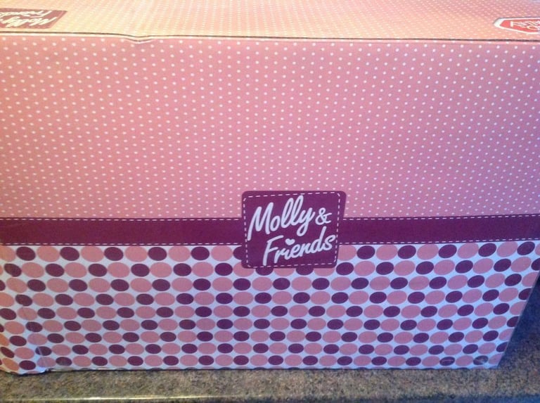 image for New Molly & Friends dark pink Jogger Pushchair Dolls Pram 