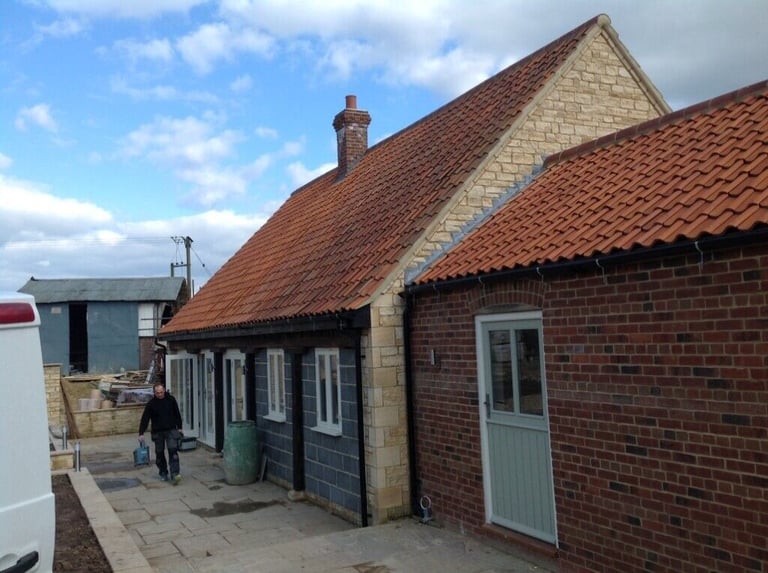 Old English pan tile, ridges and other tiles 