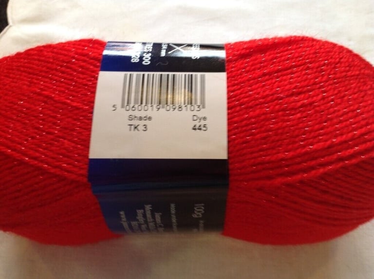 5 X 100 GRAM BALLS OF JAMES BRETT TWINKLE FASHION DOUBLE KNITTING WOOL YARN