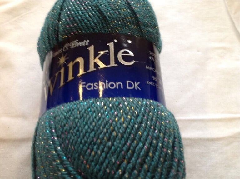 5 X 100 GRAM BALLS OF JAMES BRETT TWINKLE FASHION DOUBLE KNITTING WOOL YARN