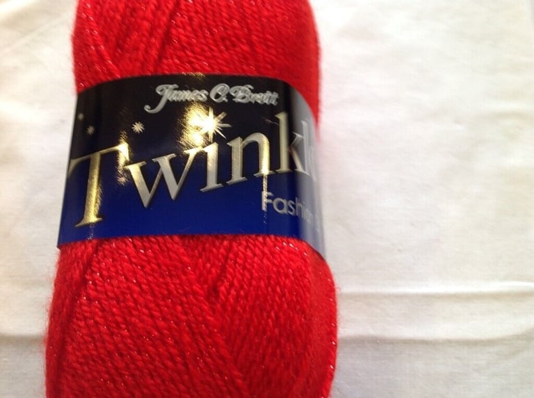 5 X 100 GRAM BALLS OF JAMES BRETT TWINKLE FASHION DOUBLE KNITTING WOOL YARN