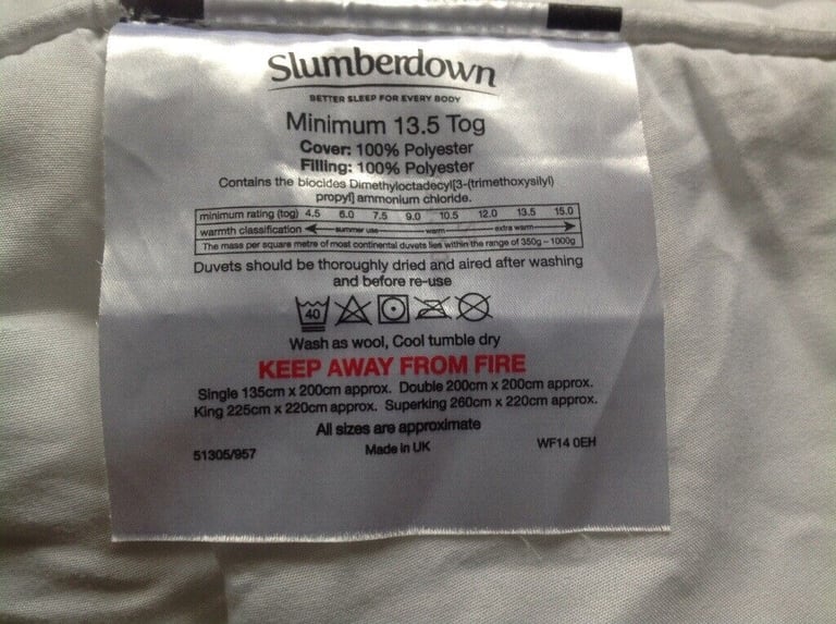 Single duvet