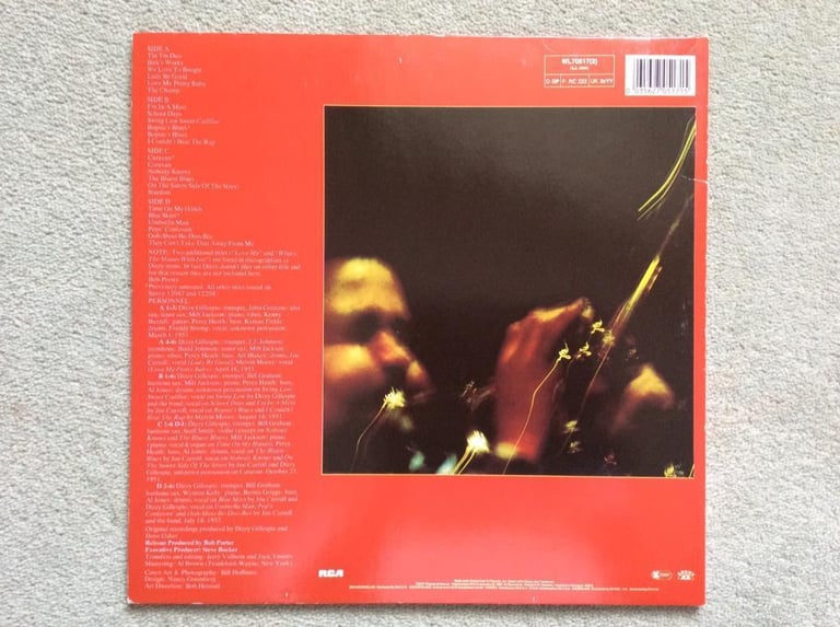 DIZZY GILLESPIE VINTAGE VINYL LP