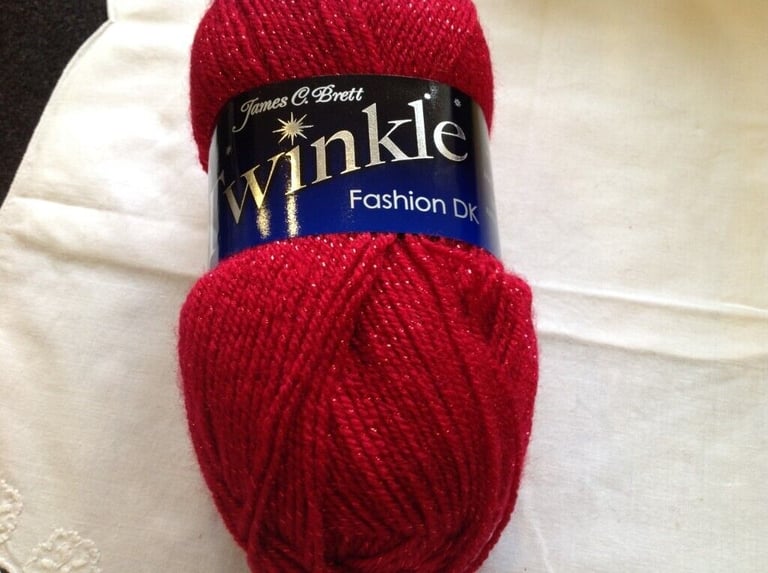 5 X 100 GRAM BALLS OF JAMES BRETT TWINKLE FASHION DOUBLE KNITTING WOOL YARN