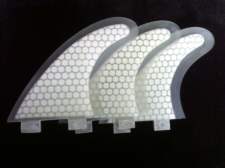 Surfboard Fins Honeycomb G5/M5 Template New! Set of 3 Thruster FCS fit