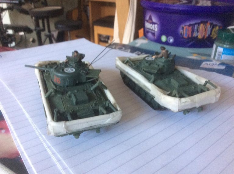 Armourfast adapted Sherman DD x2 £8