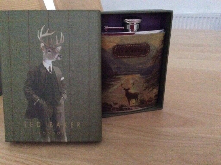 TED BAKER ....STAG HIP FLASK