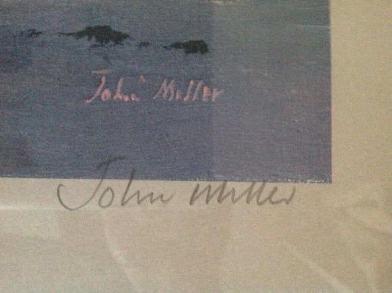 St Michaels Mount by Cornish artist John Miller. 