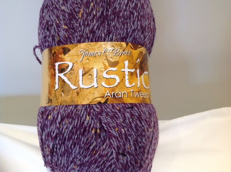 JAMES BRETT RUSTIC ARAN KNITTING WOOL YARN 1X400G Ball VARIOUS COLOURS NEW