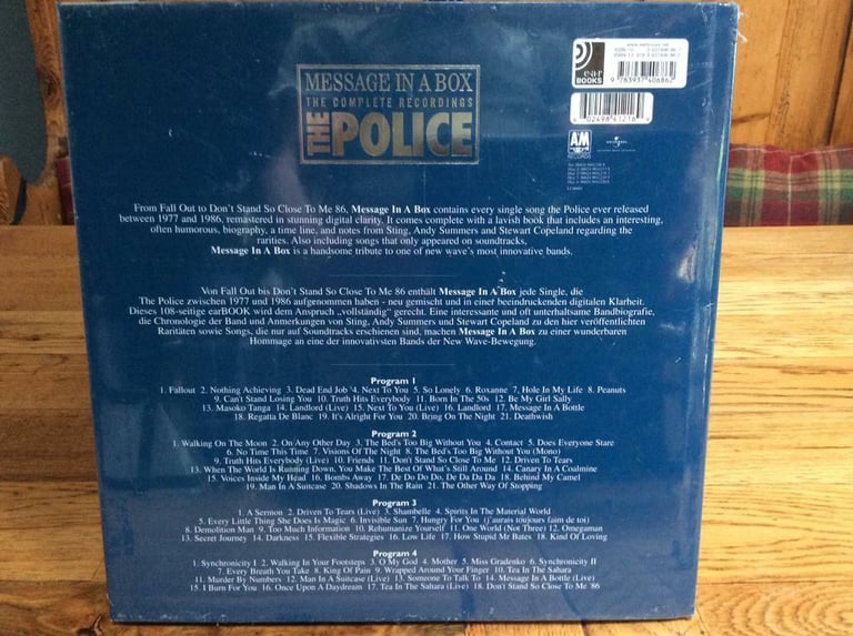 Message In A Box: The Complete Recordings [4 CD Box Set] by The Police (1993-09-28) The Police 