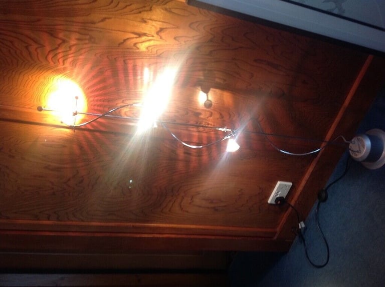 Chrome Standard lamp. Unusual contemporary design