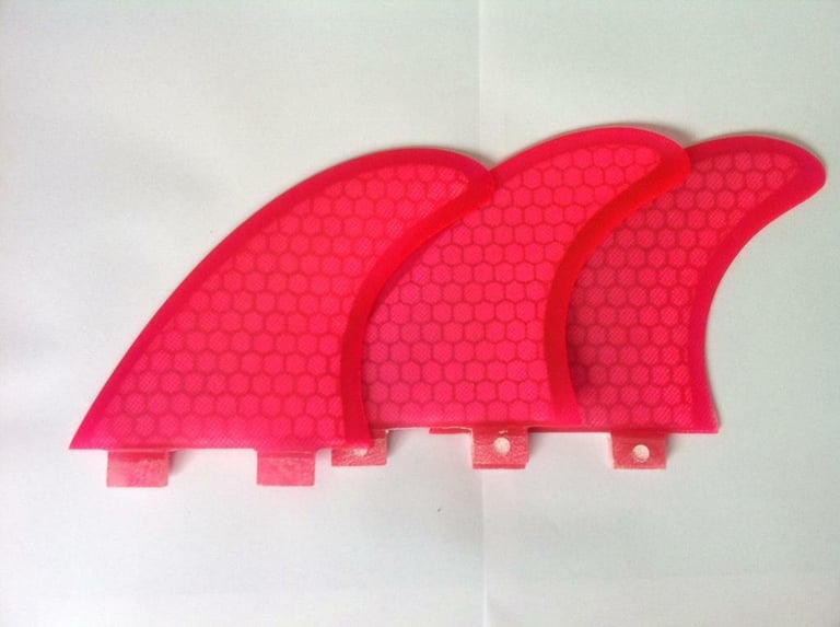 Surfboard Fins Honeycomb G5/M5 Template New! Set of 3 Thruster FCS fit