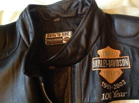 Limited Edition Harley-Davidson 4XL.Leather jacket 100th Anniversary 