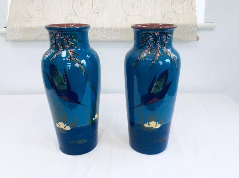image for 2 Antique Vintage Royal Torquay Longpark Pottery Vases