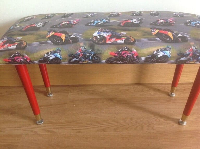 Motorcycle Theme Stool, completely Refurbished Amazing..