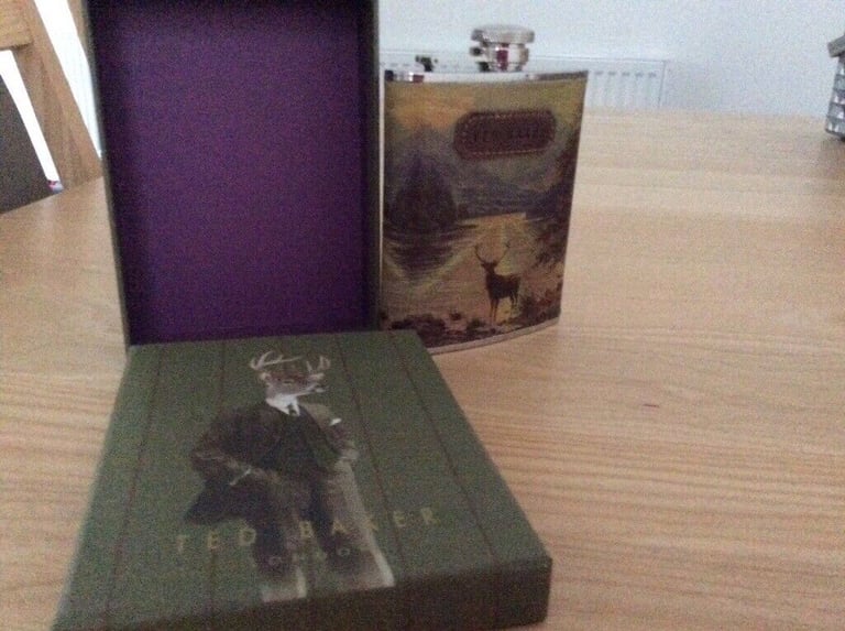 TED BAKER ....STAG HIP FLASK