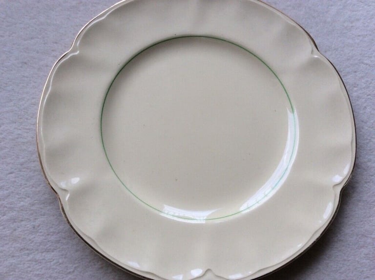 image for 6 x 8” Vintage Johnson Bros Creamware Plates 
