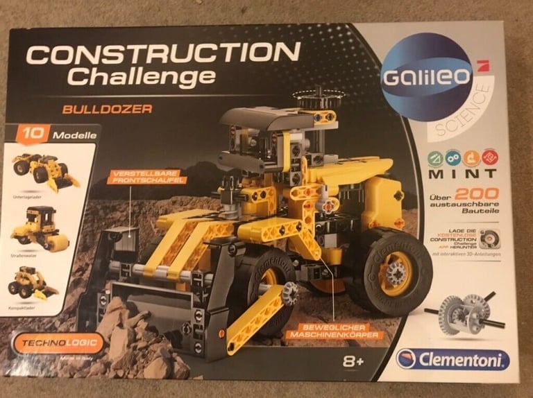image for Bulldozer, Construction Challenge by Galileo, boxed in perfect condition, never been built
