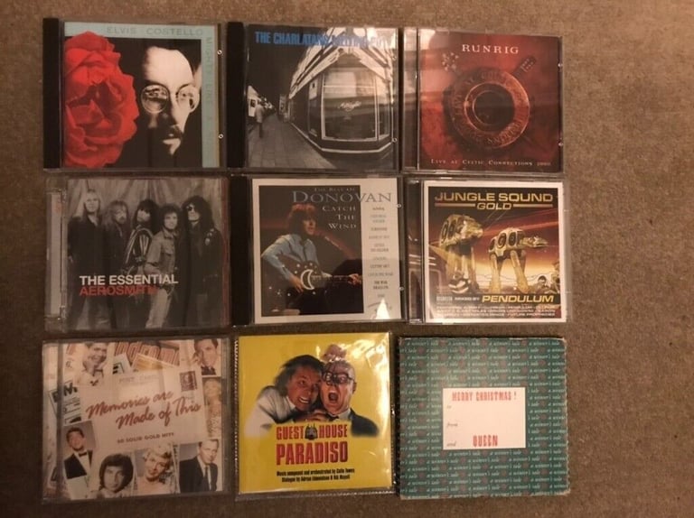 Queen, Aerosmith, Charlatans, Elvis costello, Guest House Paradiso soundtrack ...etc