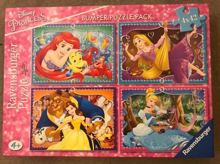 image for Disney 168 pieces, four jigsaws in one. All pieces are complete, and are in excellent condition