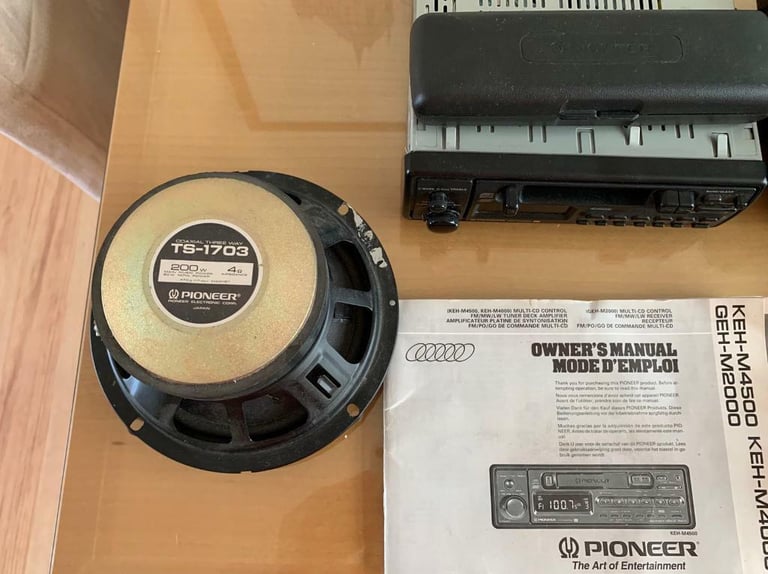 Pioneer car radio  cassette and multi- changer CD system 