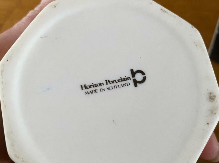 Horizon Porcelain Octagonal Trinket Box, Boxed
