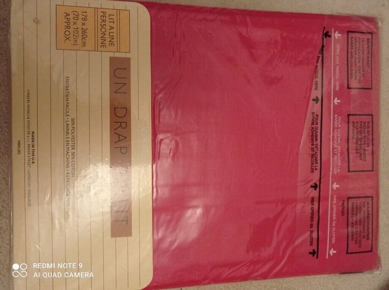 image for Marks and Spencer single flat sheet. Brand New 