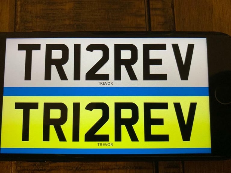 TREV TREVOR PRIVATE NUMBER PLATE ON RETENTION READY TO GO ON CAR 