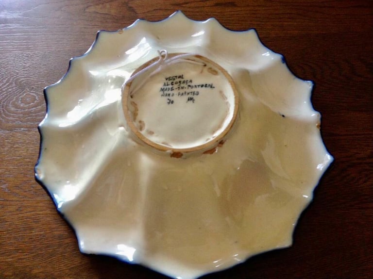Vintage Vestal Alcobaca Large Portugal Handpaited Plate