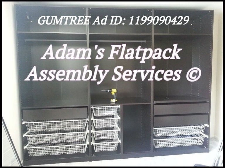 image for FLAT PACK FURNITURE ASSEMBLY & DISMANTLE, IKEA PAX WARDROBE SPECIALIST, FLATPACK HANDYMAN/ASSEMBLER
