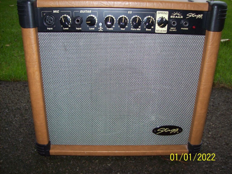 Stagg AAR20 acoustic amplier, two channels