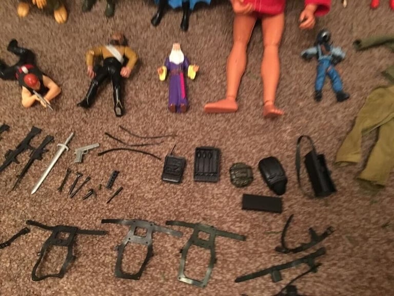 Vintage action figures and parts, Batman, Wonder Woman
