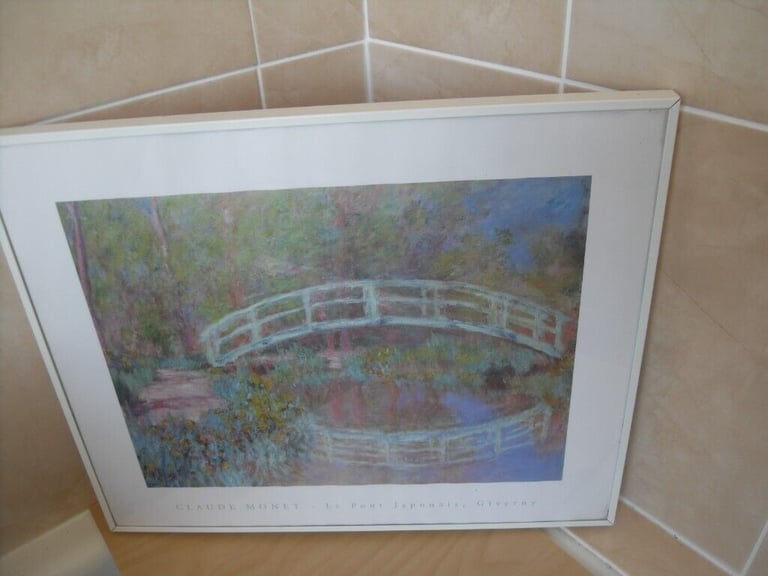 Very Nicely Framed Print of Claude Monet - Le Pont Japonais, Giverny - £40