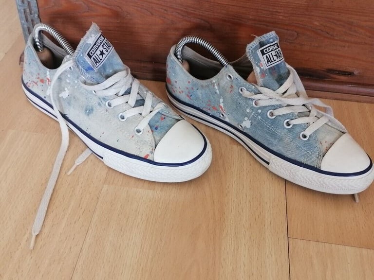 Vintage 90's CONVERSE ALL STAR Denim Canvas Pumps. Size : UK 5.5. EU 38 