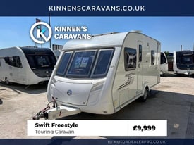 image for Swift Freestyle 2010 4 Berth Touring Caravan Fixed Bed