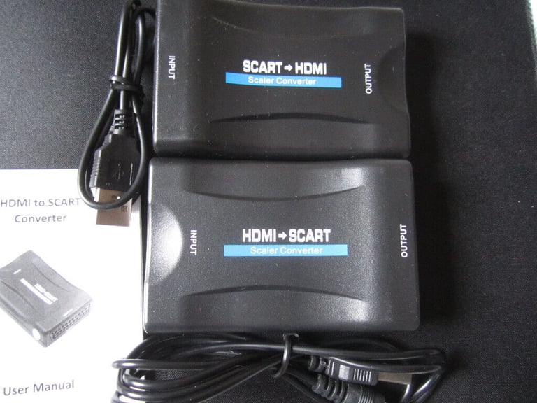 1080P HDMI To SCART   Composite Video Converter Audio Adapter for DVD SKY BOX
