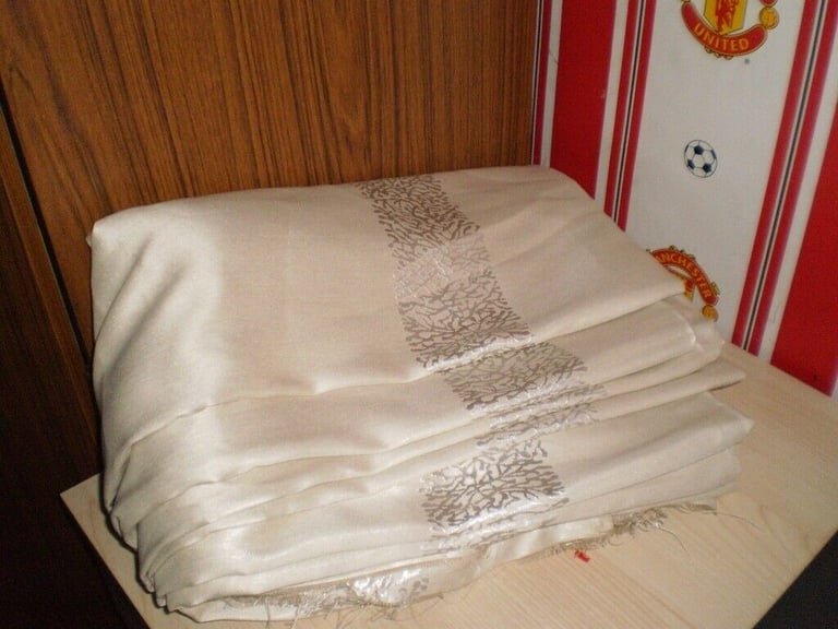Fabric  Good Quality  Fabric  Pale Silver  Colour New 