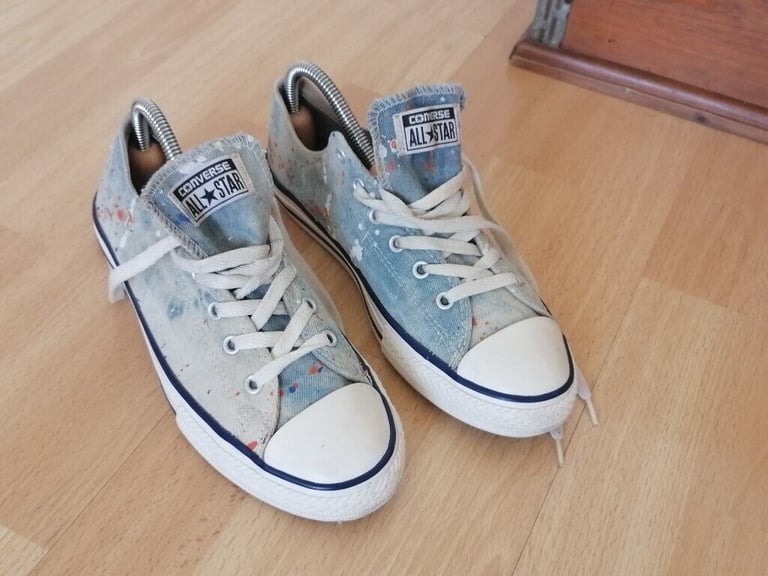Vintage 90's CONVERSE ALL STAR Denim Canvas Pumps. Size : UK 5.5. EU 38 