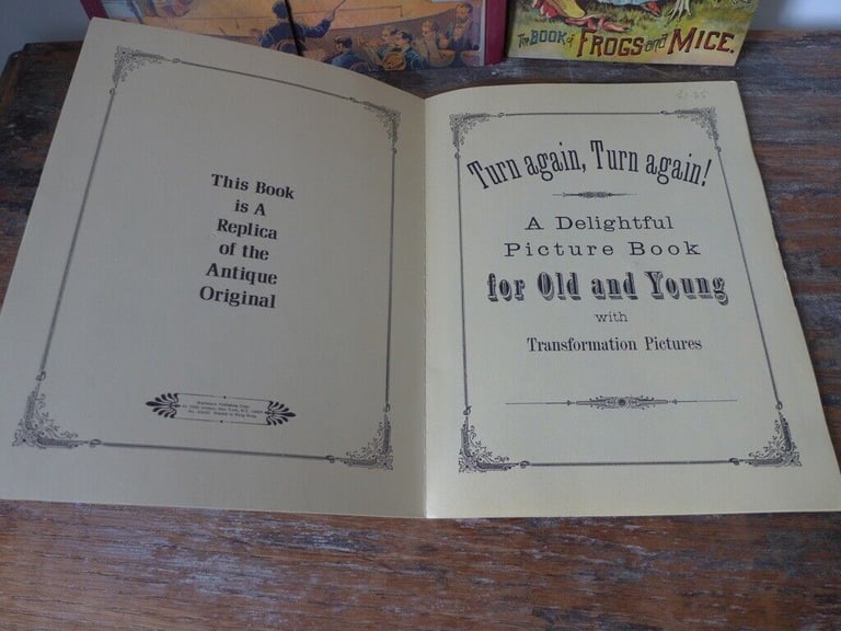 RARE! REPLICA Children’s Books: RED RIDING HOOD; THE BOOK OF FROGS AND NICE; TURN AGAIN, TURN AGAIN!