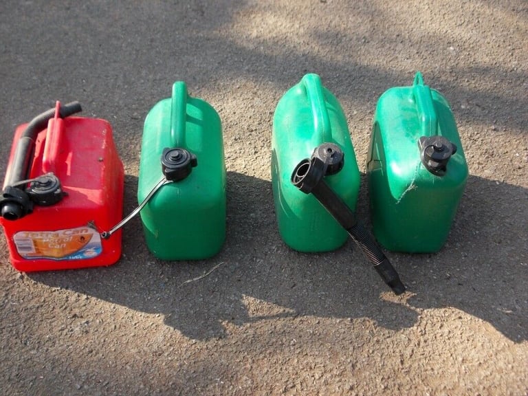 image for PLASTIC 5L PETR0L CONTAINERS. 