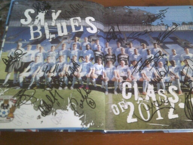 MULTI SIGNED COVENTRY CITY Football  ANNUAL 2013 H/B  